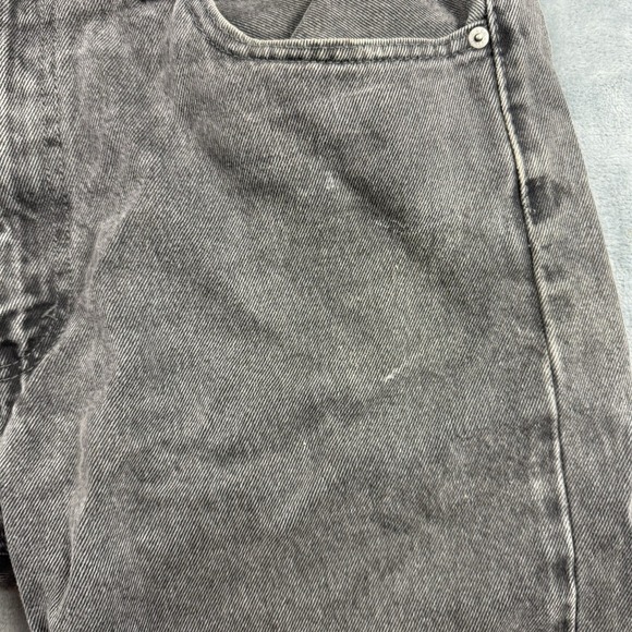 Levi's Men's 31 505 Straight Black Jeans Denim Jeans Size 38x32 Worn In - Picture 3 of 12